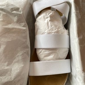 Steve Madden white kimmie wedges